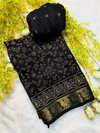 Fancy Soft Bleck Dola Silk Sarees Wholesale Clothing Suppliers In India
